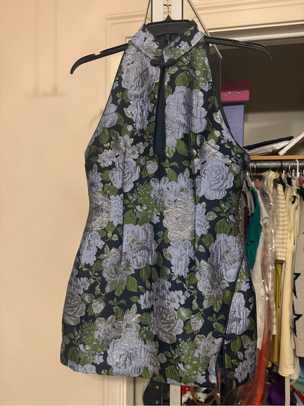 Revolve Sau Lee Eva Dress in Blue Multi - Picture 2 of 3